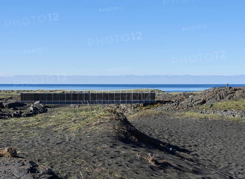 Midlina Bridge between the continents, Reykjanes, Iceland, Europe