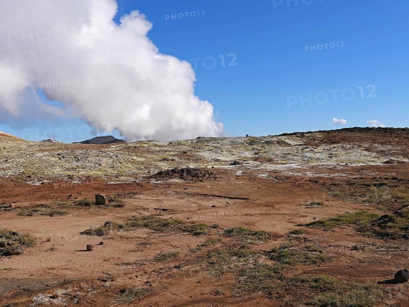 The Gunnuhver high-temperature area in Iceland