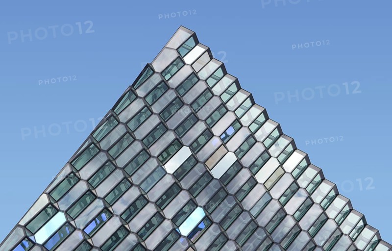 Harpa, the concert hall and opera house in Reykjavik, Iceland, Europe