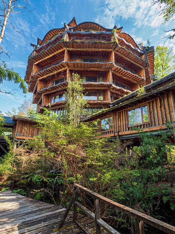 Nothofagus Hotel, Reserva Biologica Huilo Huilo, Chile, South America