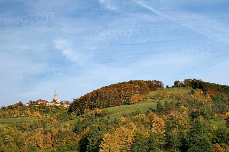 The Leuchtenburg castle near Jena near Kahla in Saaleholzland in autumn