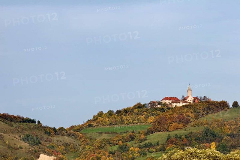 The Leuchtenburg castle near Jena near Kahla in Saaleholzland in autumn