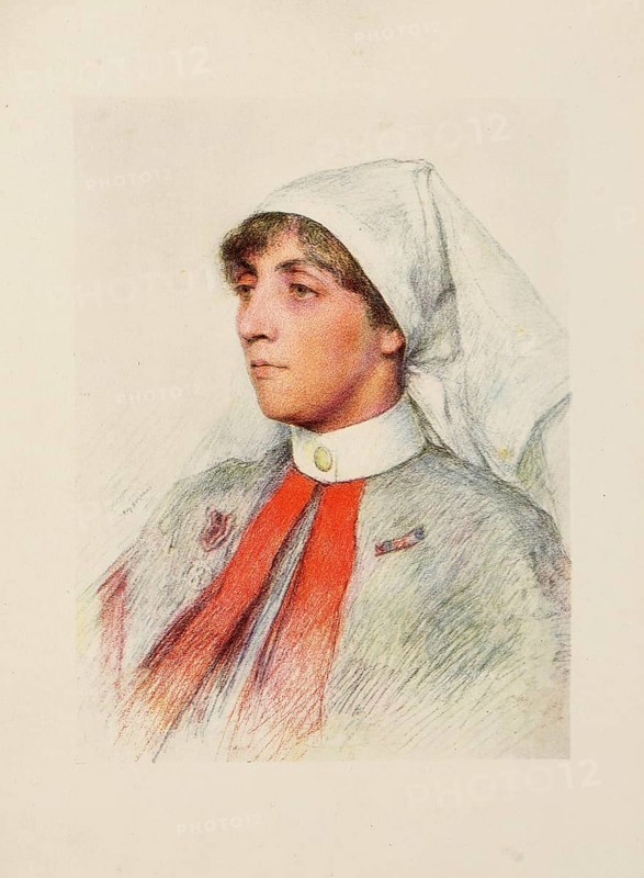 The Allies in the First World War, British Empire, Hospital Matron, Miss MML from Melbourne, Australia, Historical, digitally restored reproduction from a 19th century original, Record date not stated, Oceania