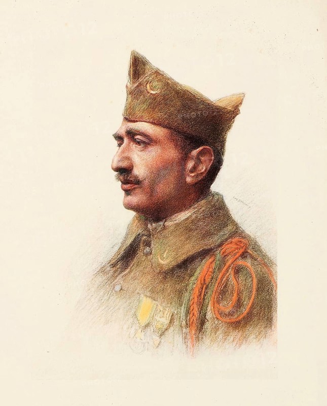 The Allies in the First World War, France, Foreign Legion soldier, Basmadjian Mihram (Armenian), Historical, digitally restored reproduction from a 19th century original, Record date not stated, Europe