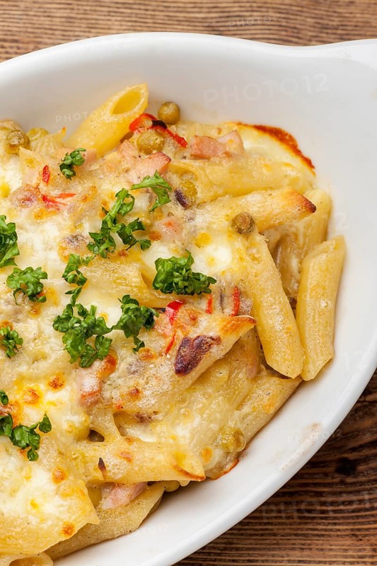Rigatoni emiliana gratin
