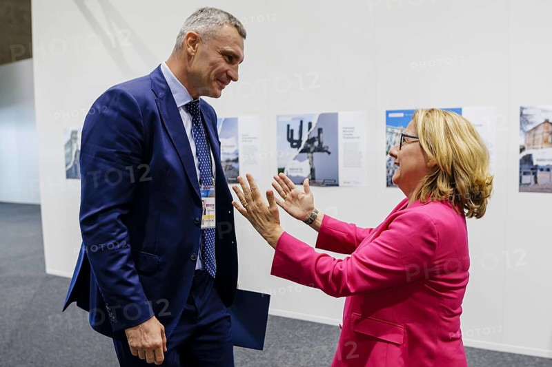 Ukraine Recovery Conference URC. Svenja Schulze (SPD), Federal Minister for Economic Cooperation and Development, with the Mayor of Kiev, Vitali Klitschko. Berlin, 11.06.2024. Photographed on behalf of the Federal Ministry for Economic Cooperation and Development
