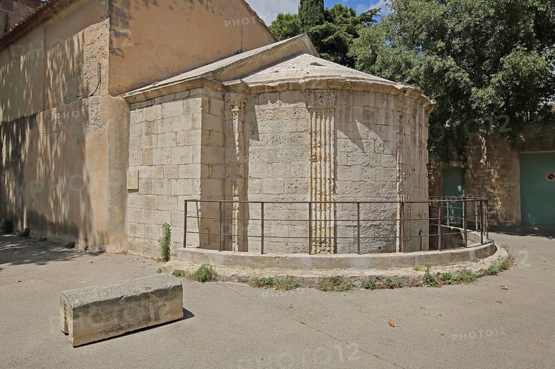 Historic chapel St-Jean de Moustiers, Place St-Blaise, chapel, Saint, apse, Arles, Bouches-du-Rhône, Camargue, Provence, France, Europe