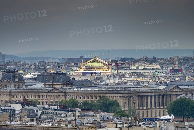 View of the Opera from the Panthéon, Paris, Île-de-France, France, Europar, Paris, Île-de-France, France, Europe