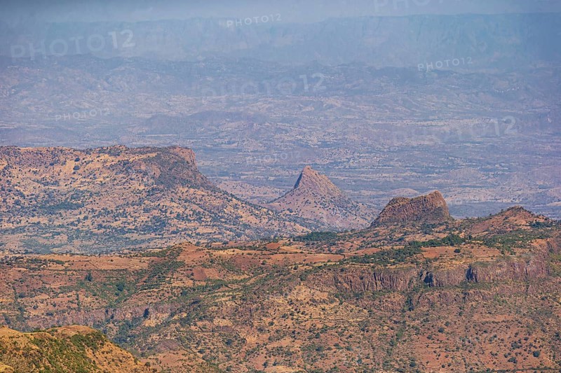 Landscape of Ethiopia in Africa