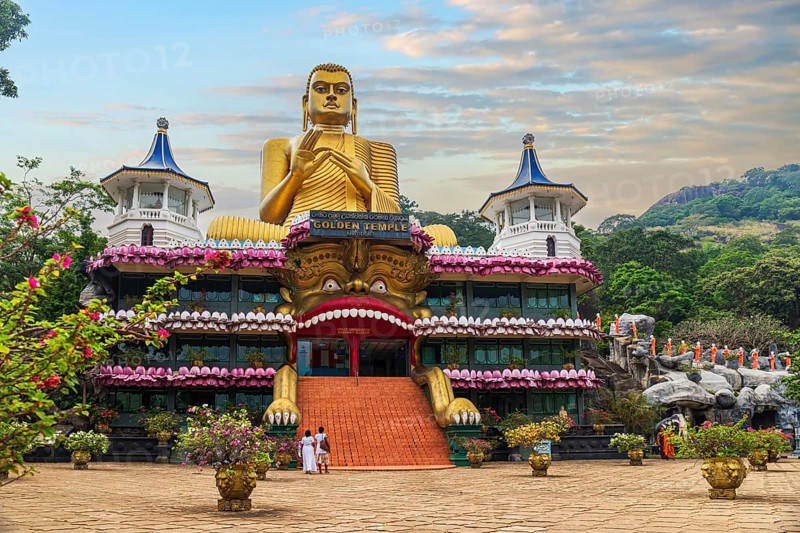 Golden Temple of Dambulla or Dambulla Cave Temple is a World Heritage Site near Dambulla in Sri Lanka