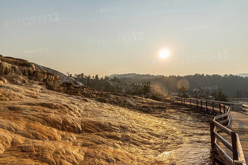 Mammoth Hot Springs in Yellowstone National Park