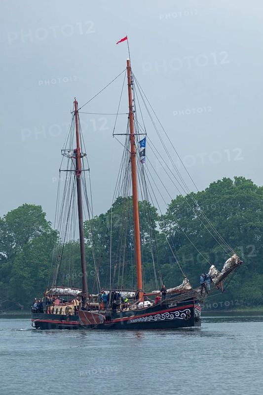 Sailing ship Fortuna, Ellenberg, Kappeln, Schlei, Schleswig-Holstein, Germany, Europe