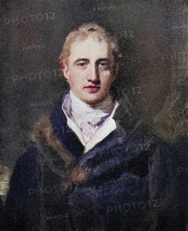 Robert Stewart, Viscount Castlereagh, Marquess of Londonderry, Ireland. 1769-1822. after the painting by Sir Thomas Lawrence, digitally restored reproduction from a 19th century original, record date not stated