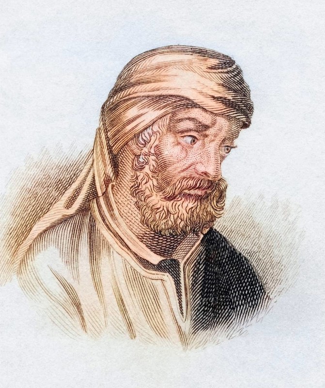 Quintus Septimius Florens Tertullianus, anglicised as Tertullian, born c. 160, died c. 220, prolific and controversial early Christian Berber author. From the book Crabbe's Historical Dictionary, published in 1825, digitally restored reproduction from a 19th century original, record date not stated