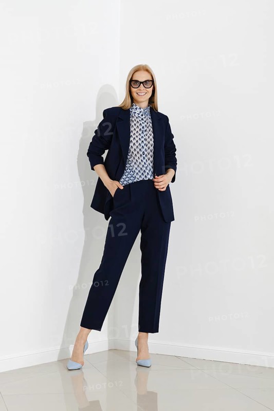 Professional blonde woman representing a modern corporate fashion
