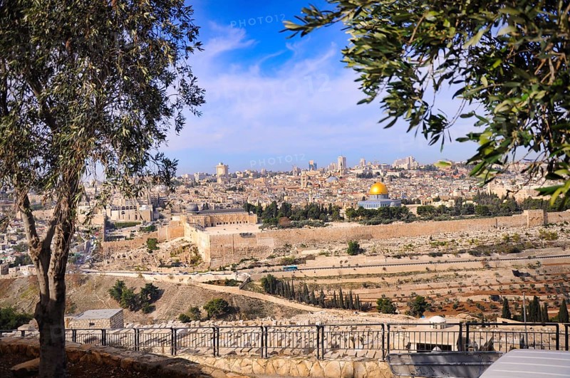 The Dome of the Rock seen from Mount of Olives