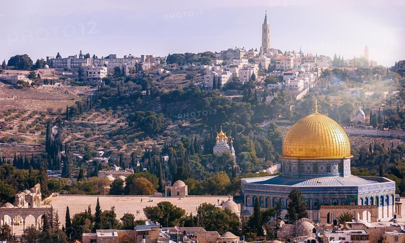 The Dome of the Rock seen from inside the old town