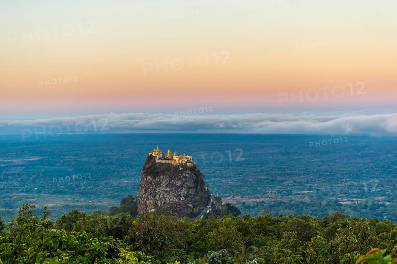 Sunrise at Mount Popa in Mynamar