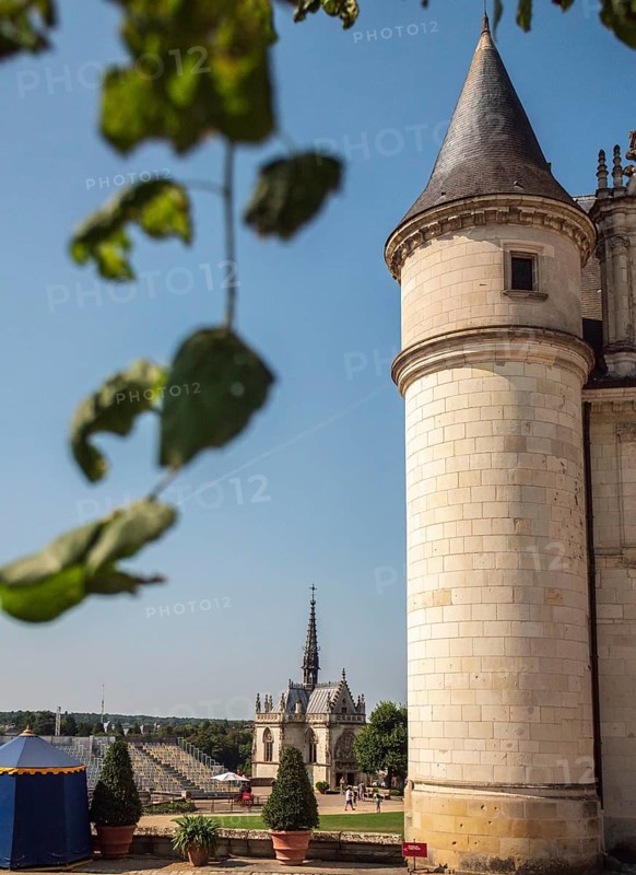 The Chateau d'Amboise on a sunny summer day