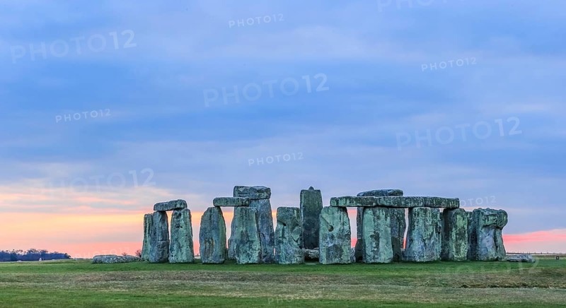 The famous Stonehenge around Fall