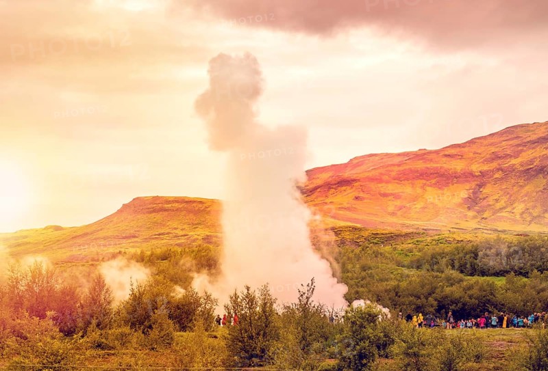 Strokkur geyser at Geyser at Iceland
