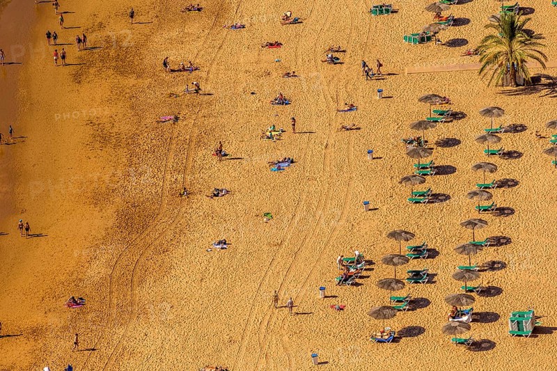 The beach of Las Teresitas, a famous beach near Santa Cruz de Tenerife