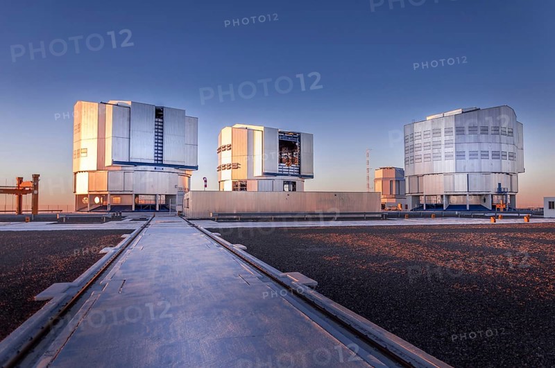 CERRO PARANAL, ATACAMA DESERT, CHILE, OCT. 5, 2010: The VLT, Very Large Telescope complex at the European Southern Observatory located on Cerro Paranal in the middle of the Atacama desert