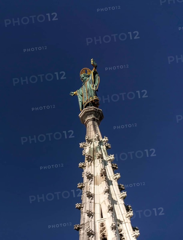Muenchner Kindl atop of the town hall, Munich, Germany, Europe