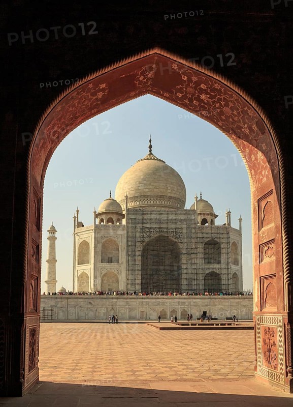 The Taj Mahal in Agra, India is the most visited landmark in India