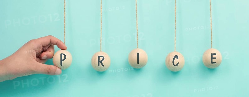 Global increasing prices, high living expenses, expensive groceries, gas and electricity costs, inflation, Newton cradle concept