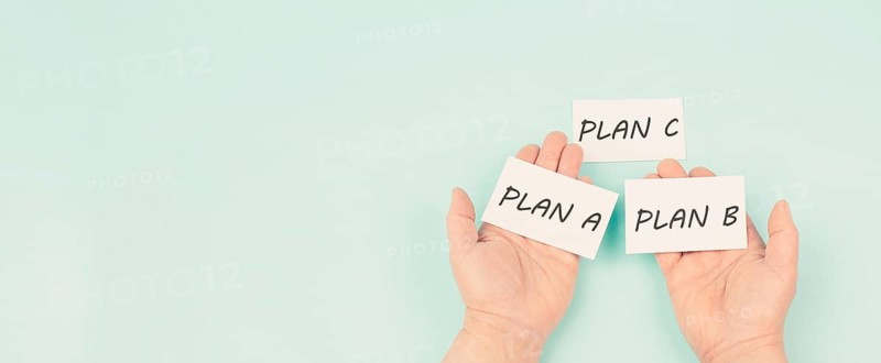 Different plan a or b option, taking opportunity, making a decision, planning for future, business strategy, failure analysis