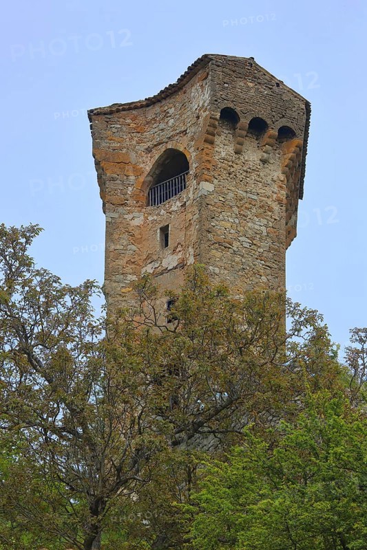 Historic Tour Pentagonale built in 1359, tower, pentagonal, Castellane, Provençal Alps, Western Alps, Alps, Route Napoléon, Alpes-de-Haute-Provence, Provence, France, Europe