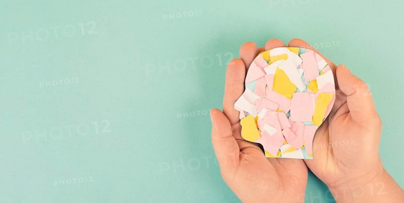 Mind with puzzle pieces, attention deficit hyperactivity disorder, ADHD symptom, mental health