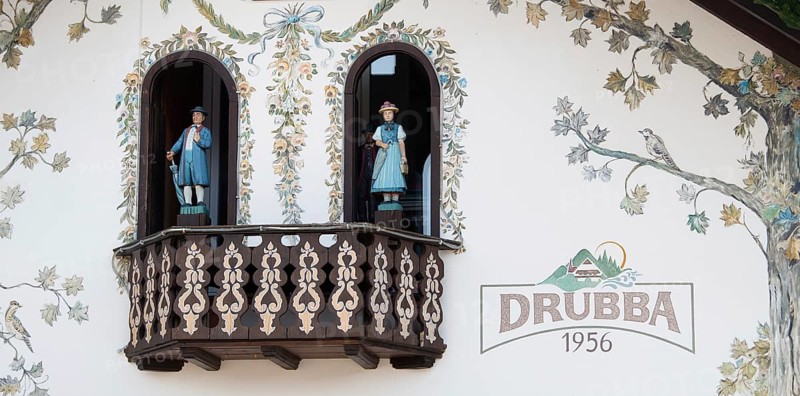 Cuckoo clocks at the Drubba store in the Black Forest, Lake Titisee Neustadt in Germany, traditional craft, vintage wood carving, 30.03.2024