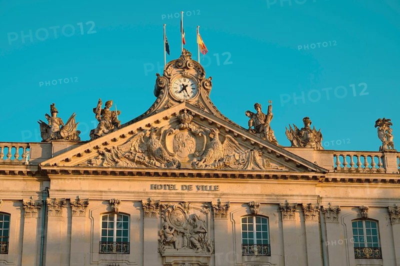 City hall in Nancy, France, Place stanislas, departement Lorraine, Europe