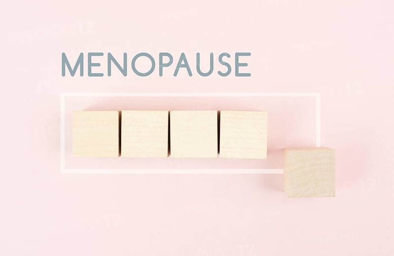 Menopause loading bar, hormone replacement therapy, middle aged woman, fertility production, World Menopause Day