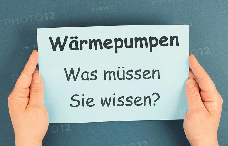Heat pumps, what you need to know, german language, new building energy act, climate protection policy to reduce co2 emission