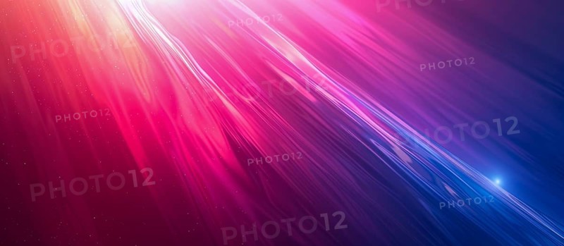 Abstract image with glowing lines in pink, purple, and blue creating an ethereal effect, AI generated
