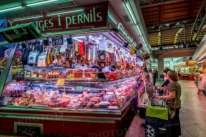 Der Mercat de Santa Caterina (Santa-Caterina-Markt), Barcelona, Spanien
