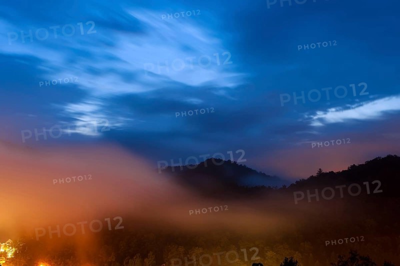 Mountain misty sunrise. Great Smoky Mountain National Park, Tennessee, USA, North America