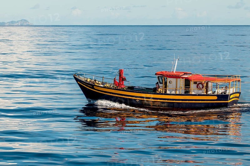 Einheimisches Fischerboot, Mahe, Republik Seychellen, Indischer Ozean