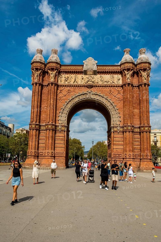 Der Arc de Triomf, Triumphbogen, Barcelona, Spanien
