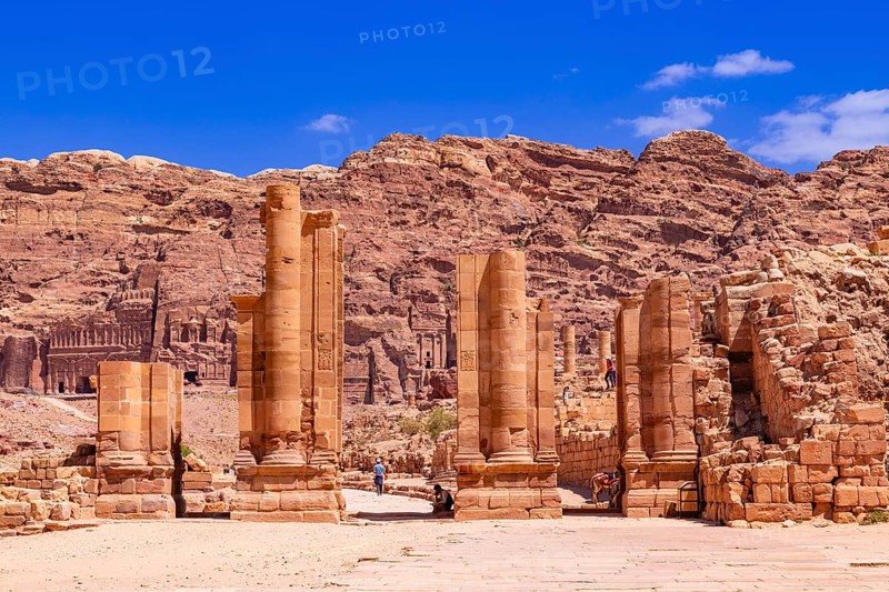 Colonnaded Street, Petra, Jordan, Asia
