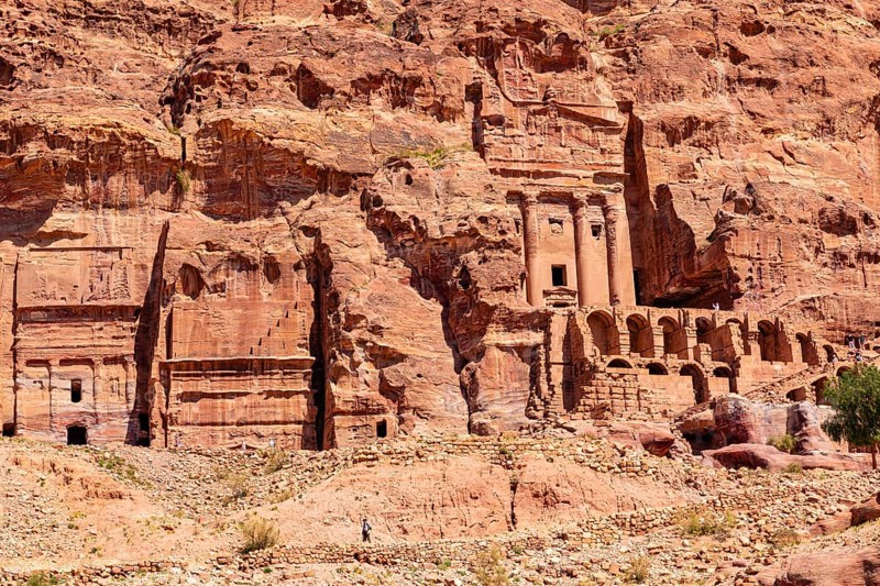 The Royal Tumbs (with the Urn Tumb), Petra, Jordan, Asia