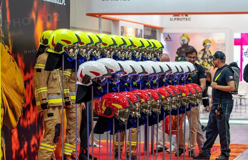 Interschutz 2022 trade fair in Hanover, the world's largest trade fair for fire, rescue and disaster control technology, equipment, over 1300 exhibitors from 50 countries, personal protective equipment