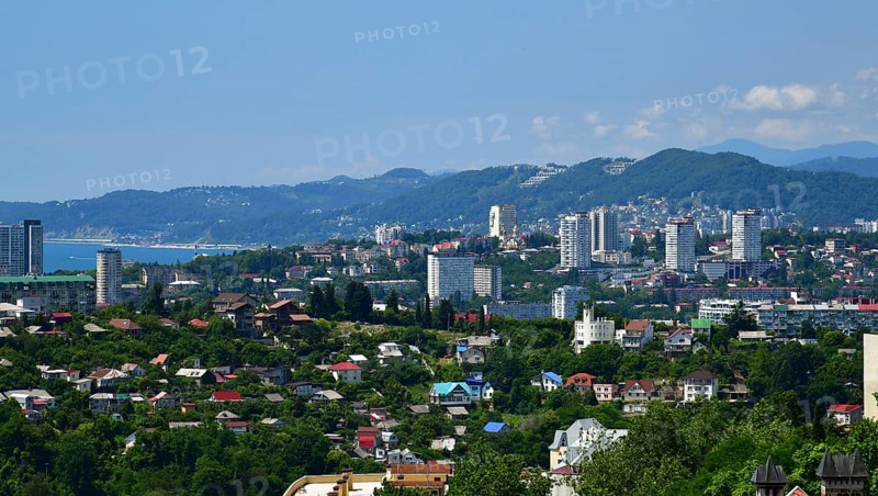 An aerial survey of the city of Sochi. Russia
