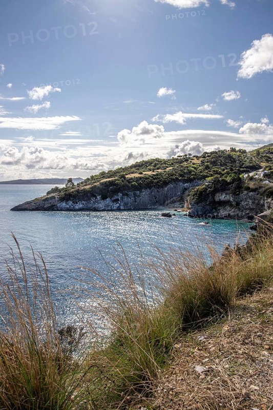 Great typical Greek landscape, Mediterranean nature of Greece. Landscape shot during the day on Zakynthos, Ionian Islands, Greece, Europe