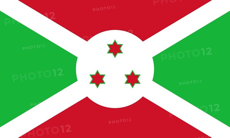 Flag of Burundi, Vector illustration