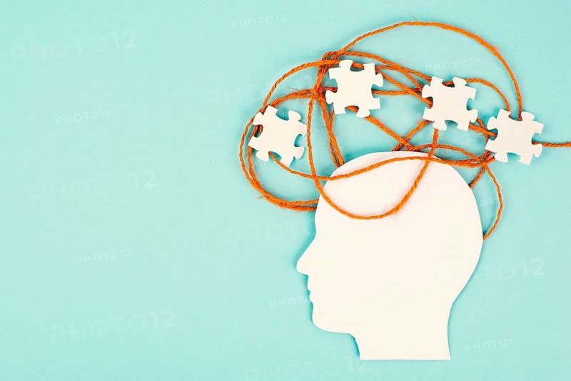 ADHD, attention deficit hyperactivity disorder, mental health, head with puzzle pieces