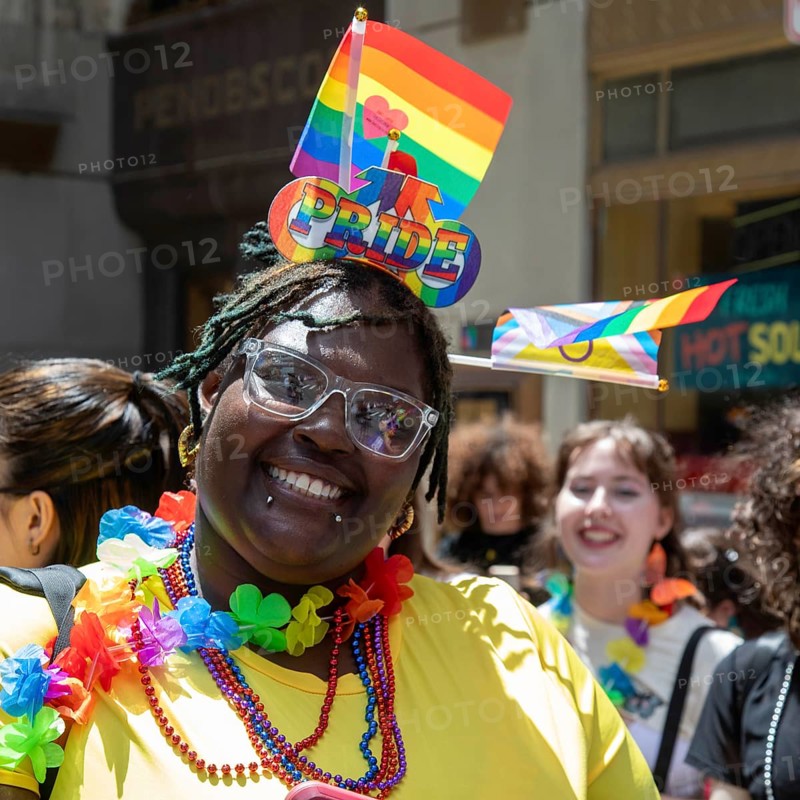 Detroit, Michigan USA, 9 June 2024, Gay, lesbian, bisexual, and transgender activists and their allies marched for equality in the Motor City Pride parade